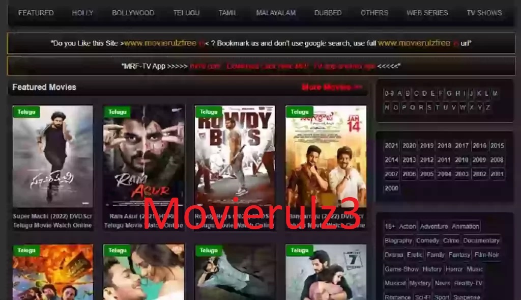 Movierulz3 2022 – Movierulz3 Hollywood & Bollywood HD movies Download Movierulz3 Tamil Movies